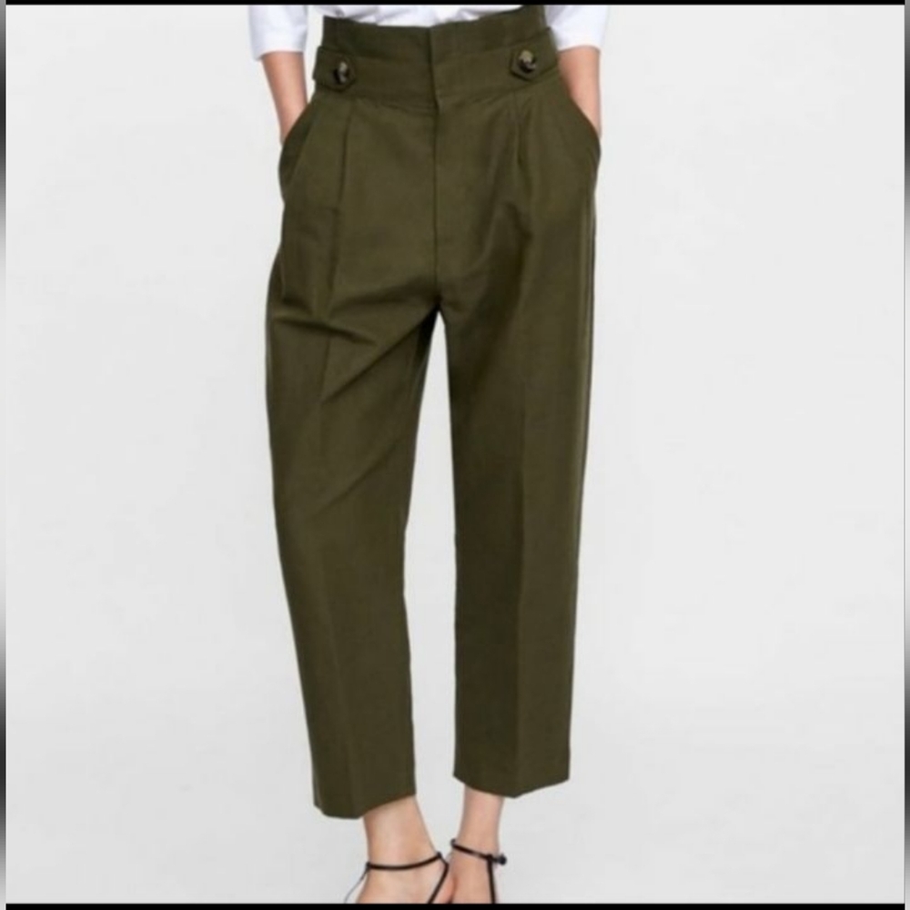 Zara Khaki Women's Pants